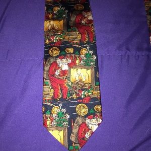 Robert Talbott Old World Santa Silk Neck Tie